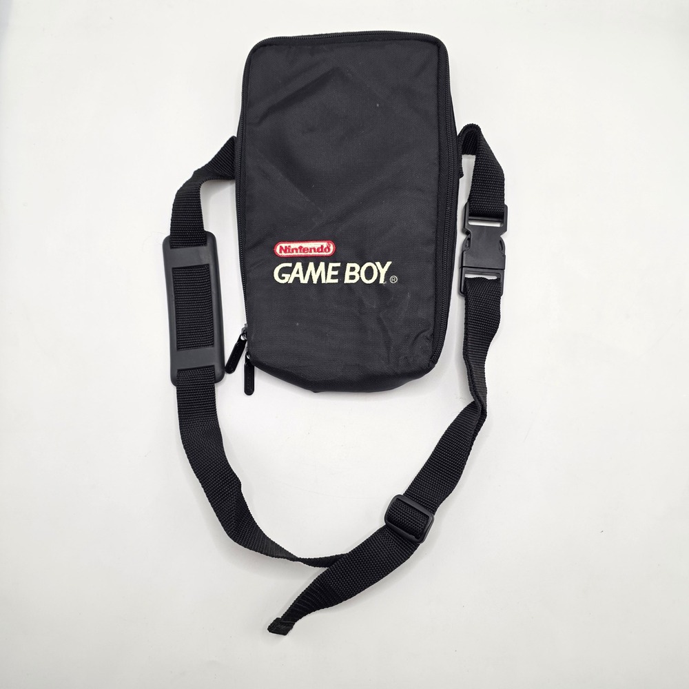 Nintendo Game Boy Carrying Case Vintage Black Nylon Shoulder Bag Retro Travel